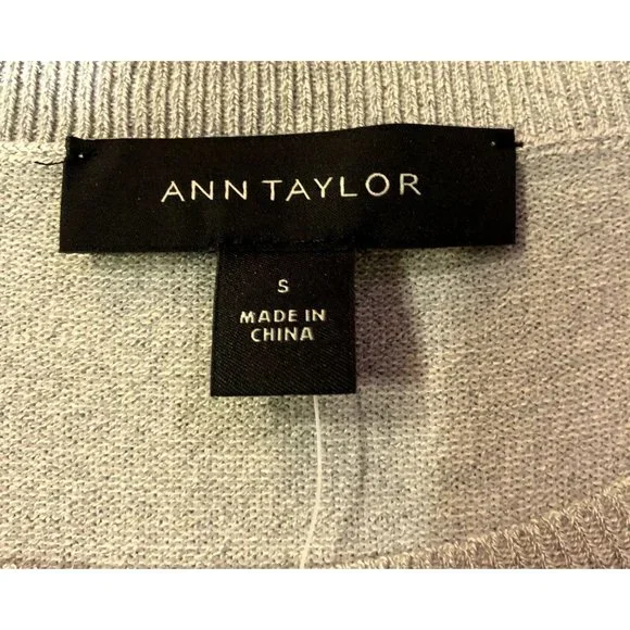 Ann Taylor Sweater Womens S NEW Gray Pullover - Picture 8 of 16